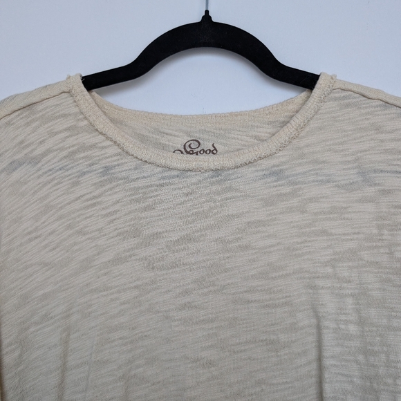 Good Karma by Life is Good Distressed Lagenlook Long Sleeve Sz L organic cotton - Picture 9 of 16